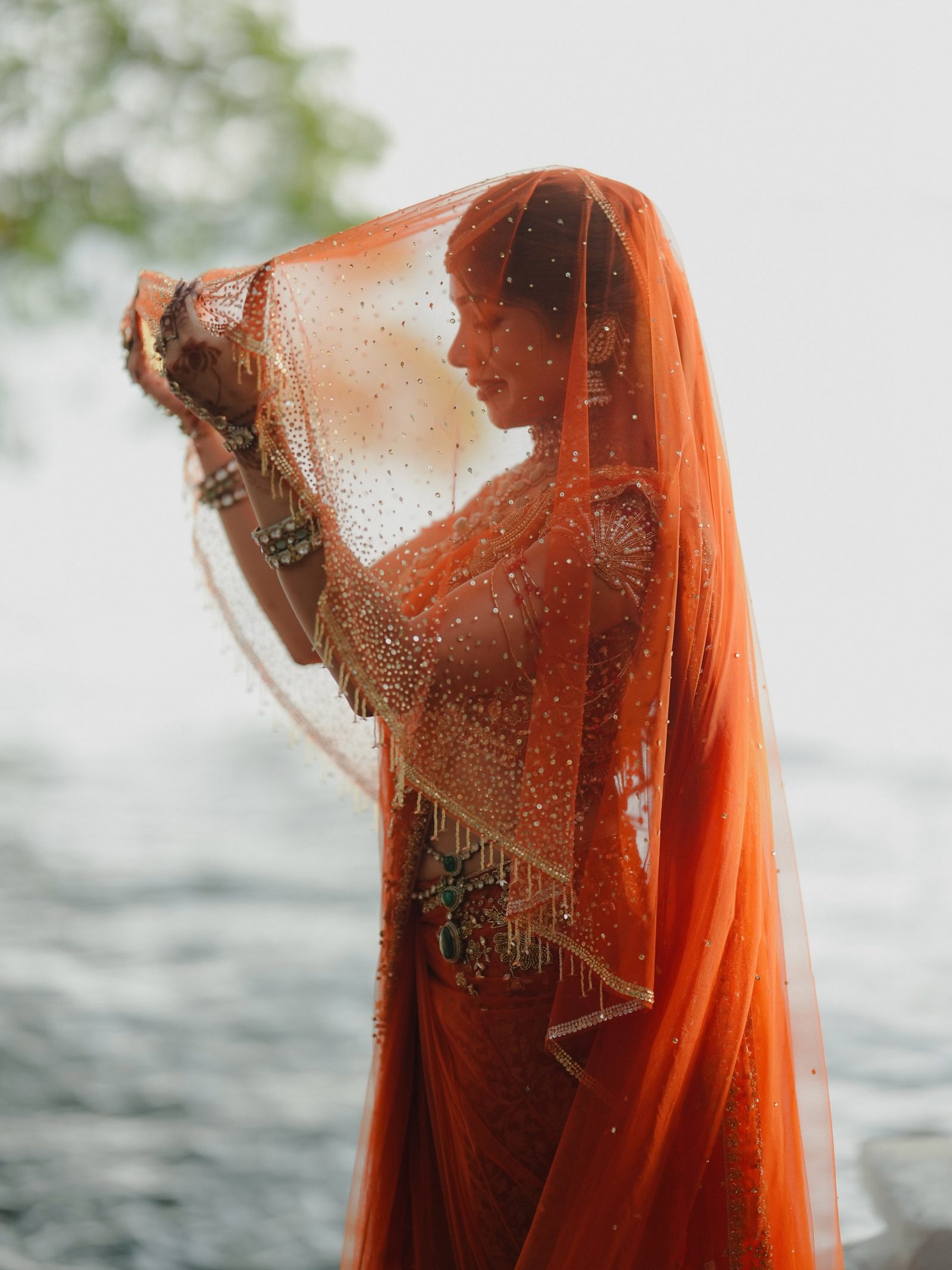 Aiswarya with her groom at the muhurtham